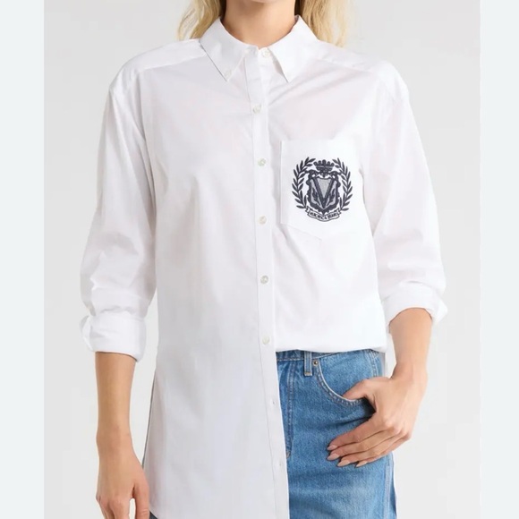 Veronica Beard Lloyd Crest Dress Shirt - Picture 5 of 5